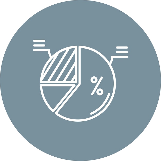 Pie icon vector image Can be used for Infographic