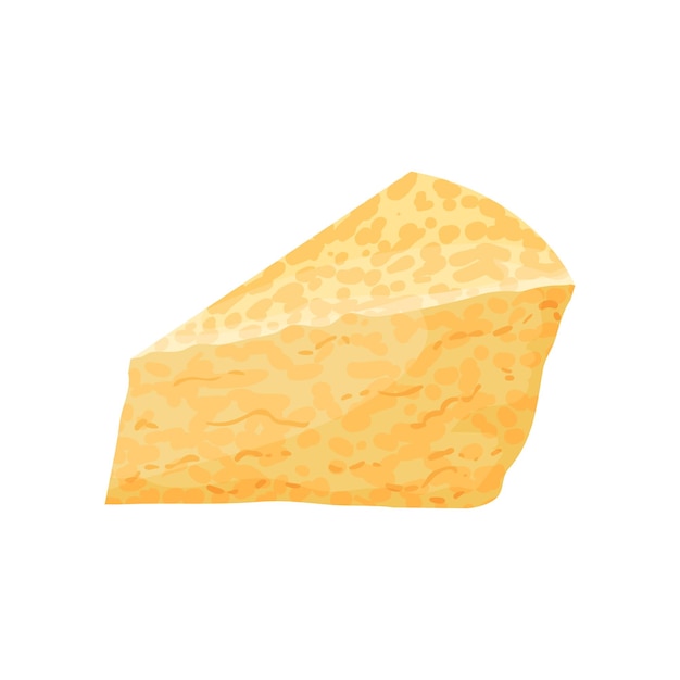 Piece of cheese dairy product cartoon vector Illustration