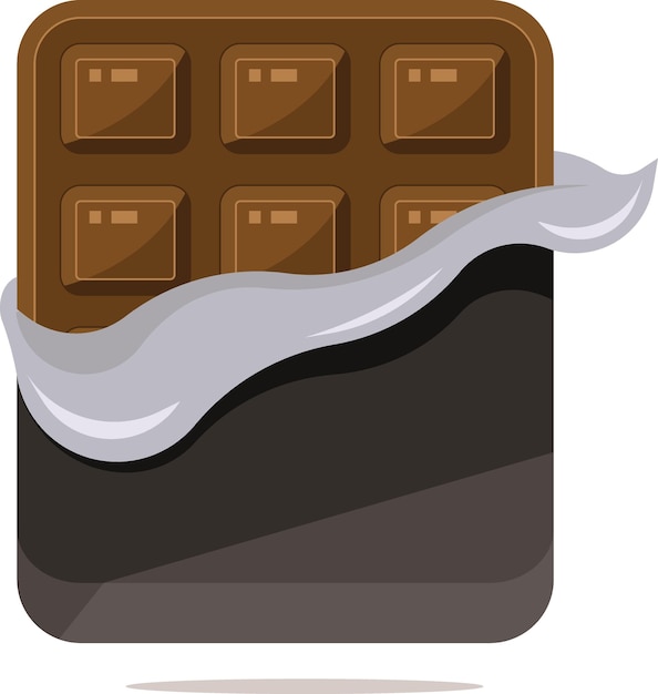 A Piece Of Chocolate Vector Image Food Illustration