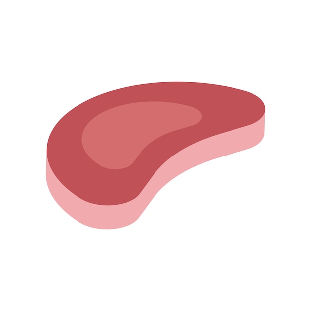 Vector piece of meat icon