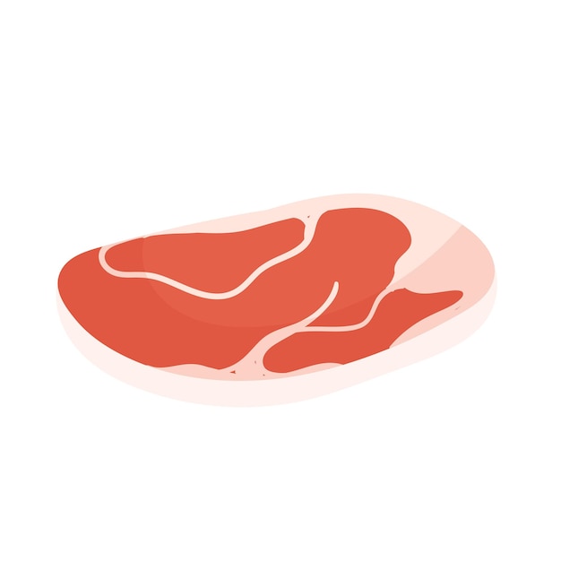 Кусок стейка, мясной пищевой продукт, сырой ломтик сырого мяса для ассортимента мясной лавки