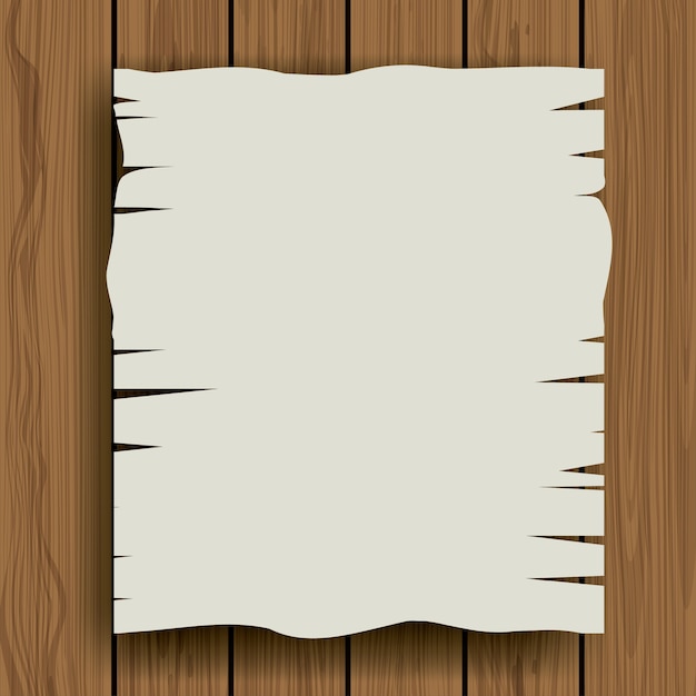 Piece of vintage and blank paper icon