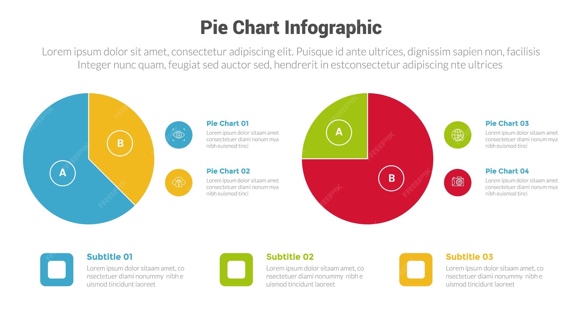 Premium Vector | Piechart or pie chart diagram infographics template ...