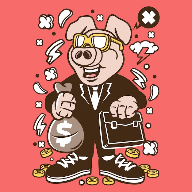 Pig Businessman