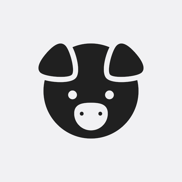 Pig icon illustration