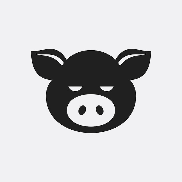 Pig icon illustration