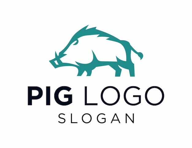 pig logo design
