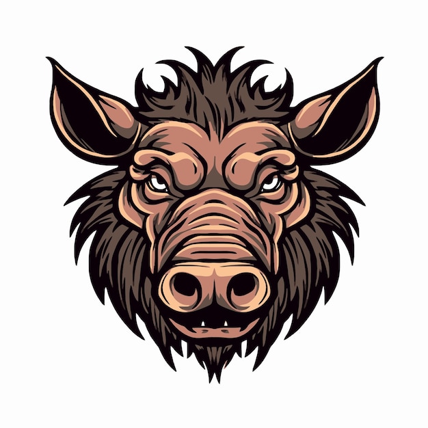 Pig monster head