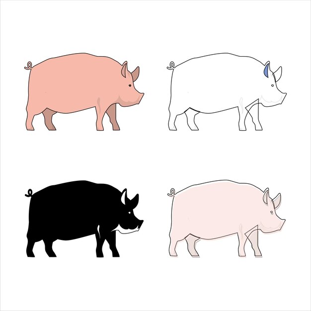 pig vector icon