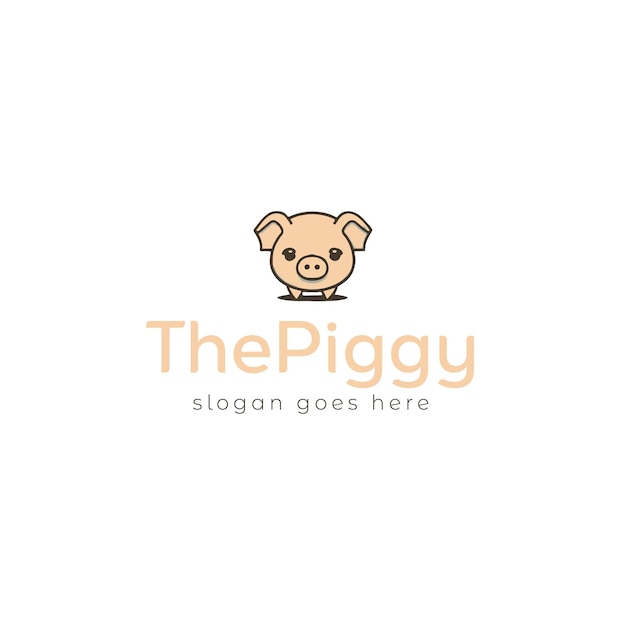 Дизайн логотипа Pig Vector