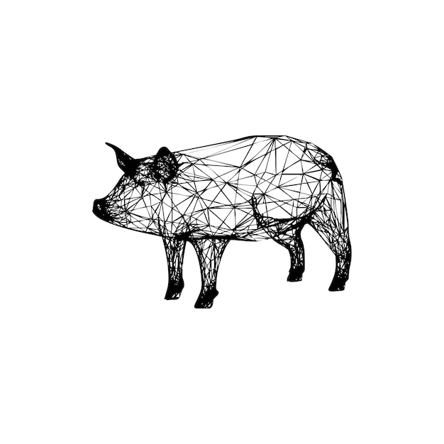 Vector pig vector