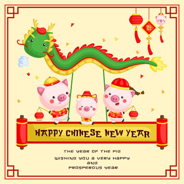 Pig year chinese new year