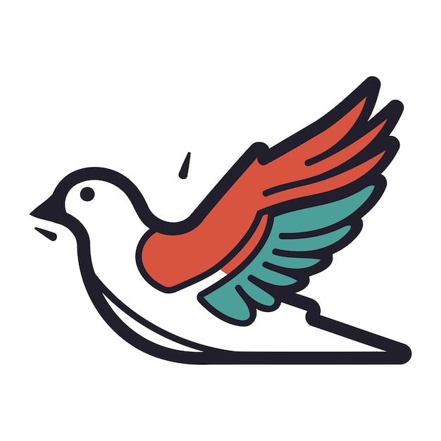 비둘기 아이콘 웹을 위한 비둘기  ⁇ 터 아이콘의 간단한 그림