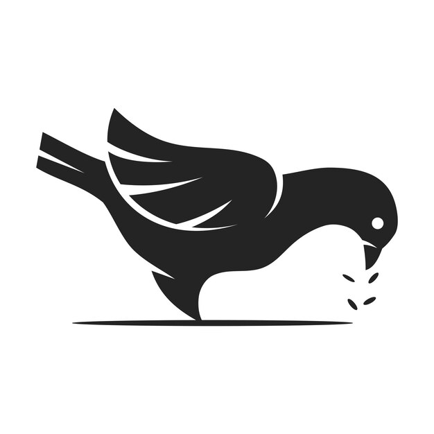 Vettore template del logo del piccione icona di identità del marchio isolata abstract grafica vettoriale