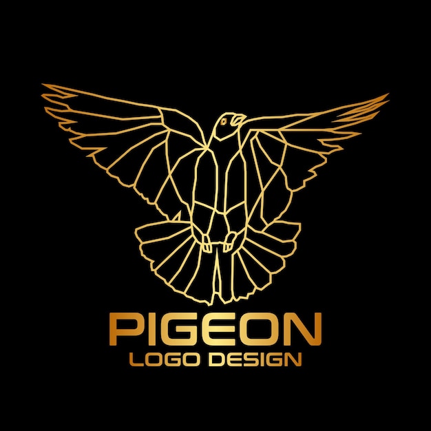 Дизайн логотипа Pigeon Vector