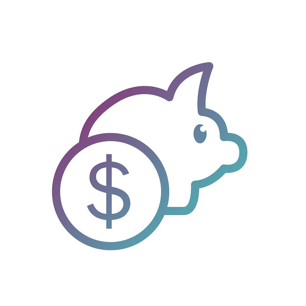 Piggy Bank Financial technology Icon