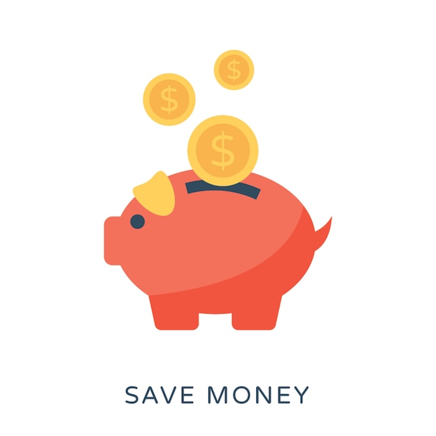 Piggy Bank Flat Vector Icon