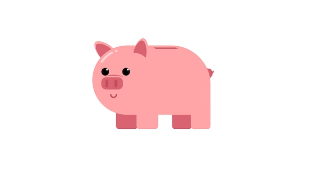 Piggy bank geïsoleerde vectorillustratie