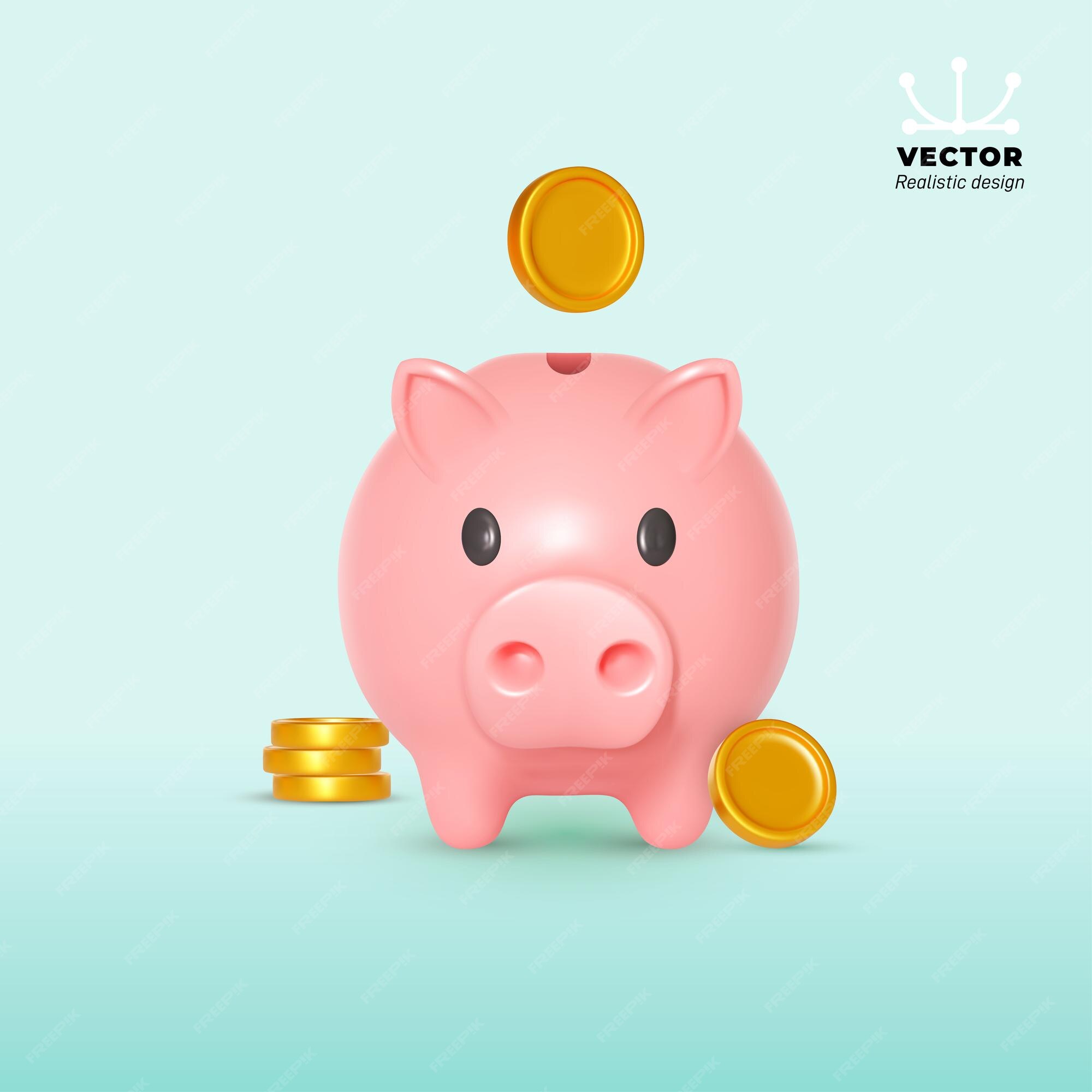 Piggy Bank With Dollar Coin Stock Illustration - Download Image Now - Safe  - Security Equipment, Banking, Safety - iStock