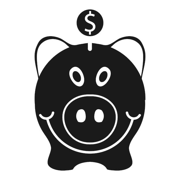 Piggy Bank Icon vector