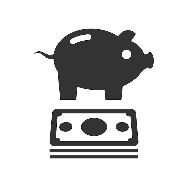 Vector piggy bank icon