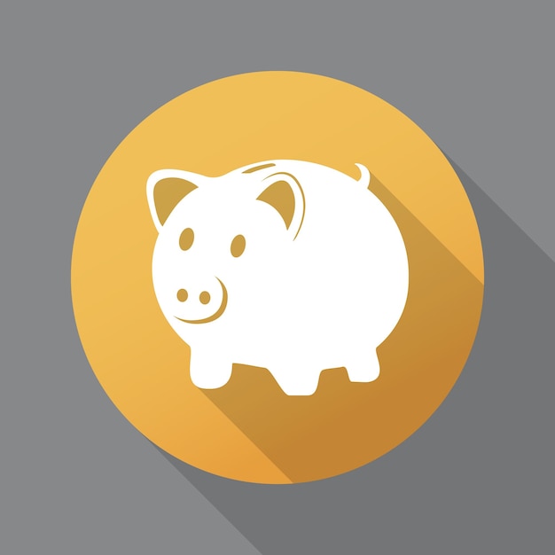 Vector piggy bank icon