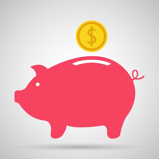 Piggy bank icon