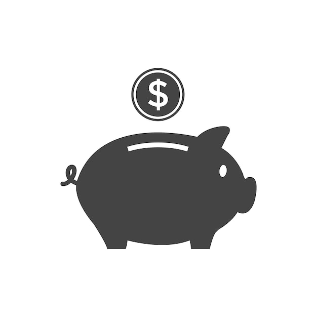 Vector piggy bank icon