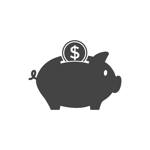 Vector piggy bank icon