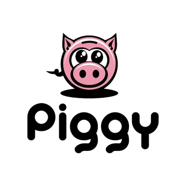 Vector piggy logo