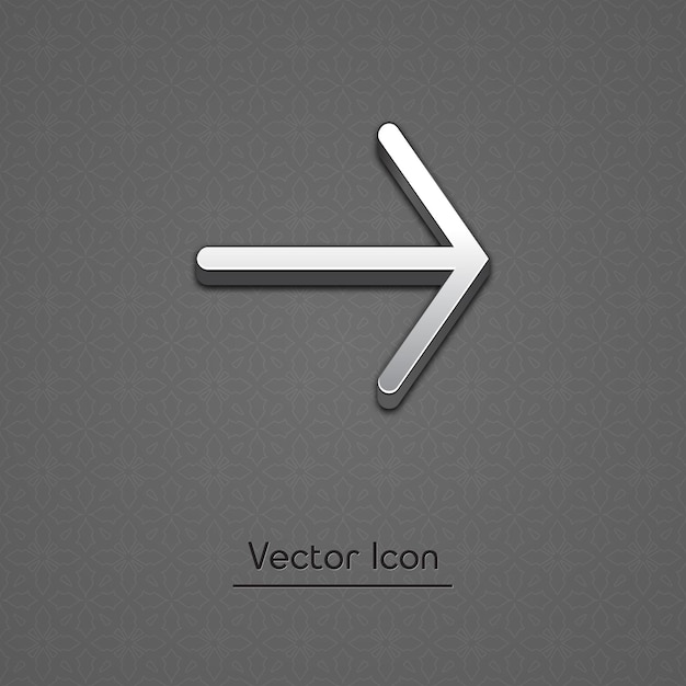 Pijl 3D-vectorpictogram Verhoogde symboolillustratie