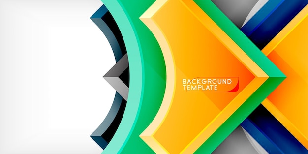 Pijl met ronde elementen Kleur geometrische vormen achtergrond Vector illustratie voor behang Banner achtergrond Kaart Boek illustratie landingspagina