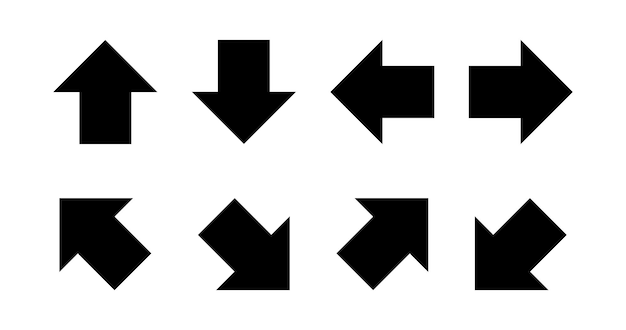 Pijl Zwart Vector Icon Pijlen Vector Icoons Pijl Icoon Pijlen Logo Pijl omhoog