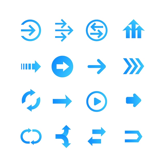 Pijlen ingesteld, vector