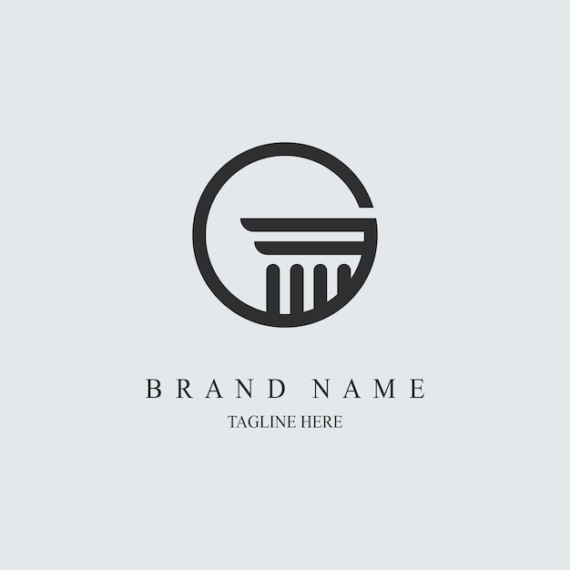pijler onroerend goed logo sjabloonontwerp voor merk of bedrijf en andere