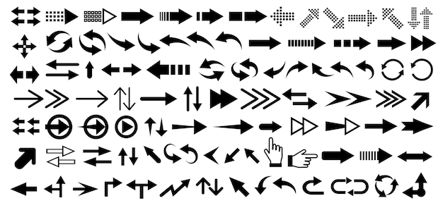Pijlpictogram Mega set vectorpijlen