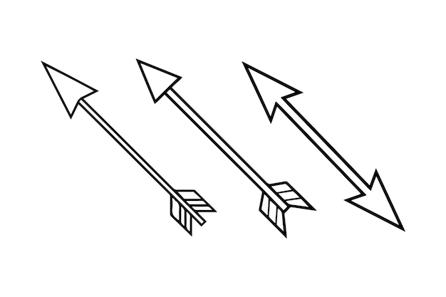 Pijlpictogram Mega set vectorpijlen