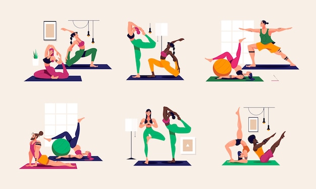 Pilates composition set