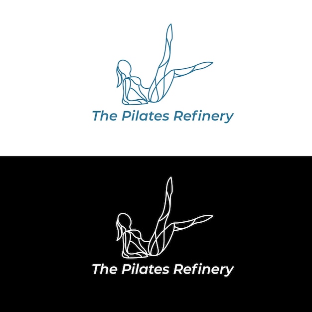 The Pilates Refinery logo vector illustration