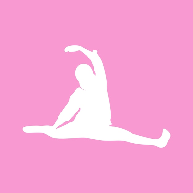 Pilates sitting pose logo icon symbol a calming yoga exercise that moves the whole body