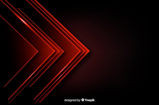 Vector pile of red triangle lights background