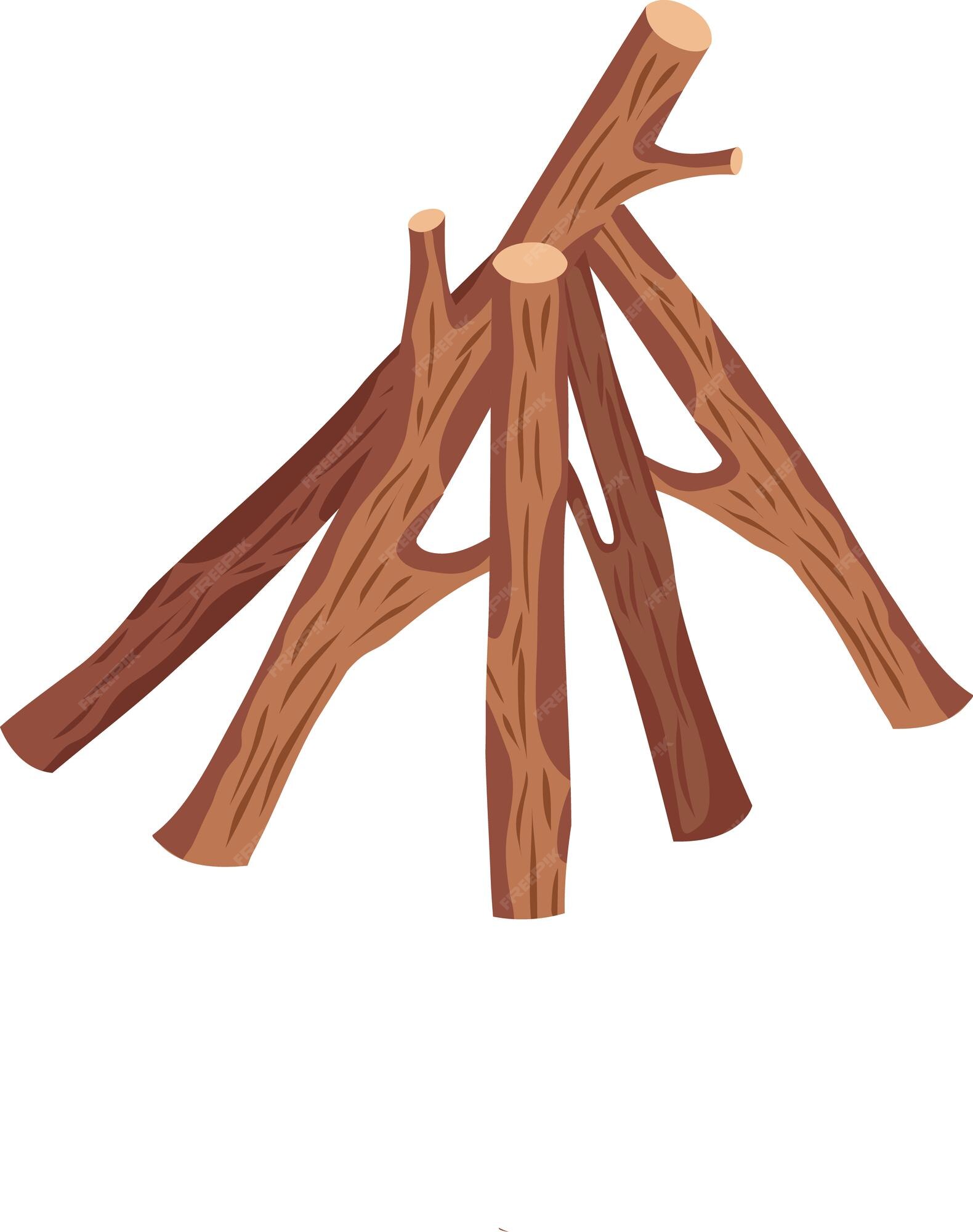Premium Vector | Pile of sticks