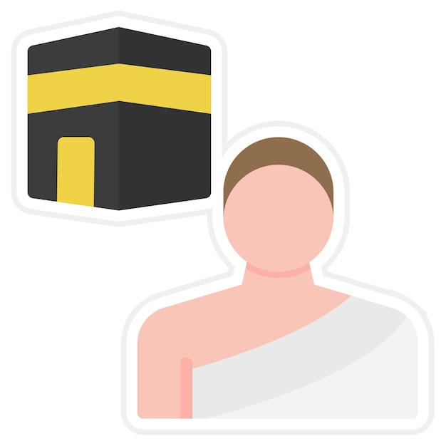 Pilgrim icon vector image Can be used for Hajj Pilgrimage