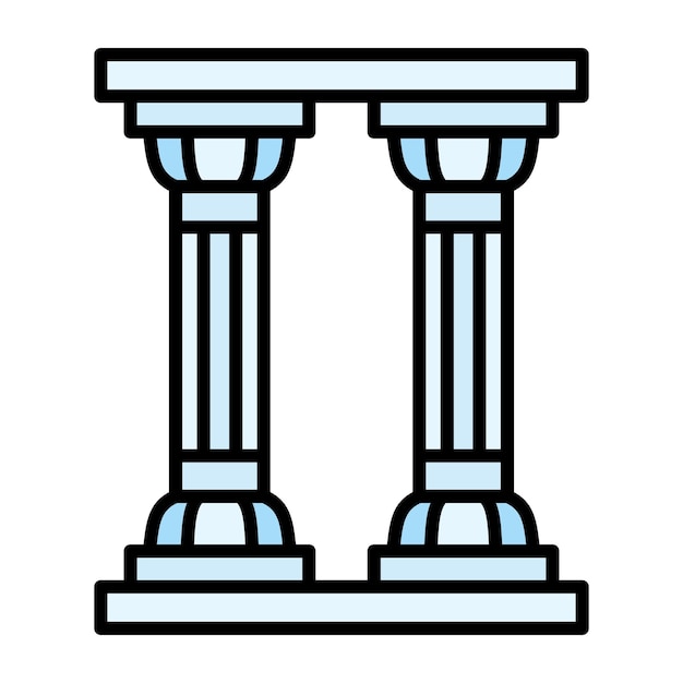 Pillar Flat Illustration