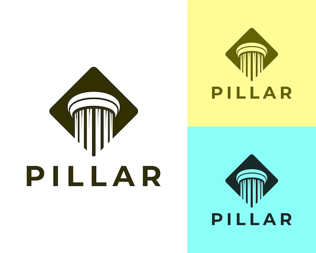 Дизайн логотипа pillar для юриста