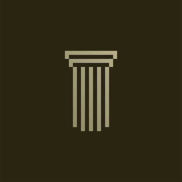 Pillar logo vector design template