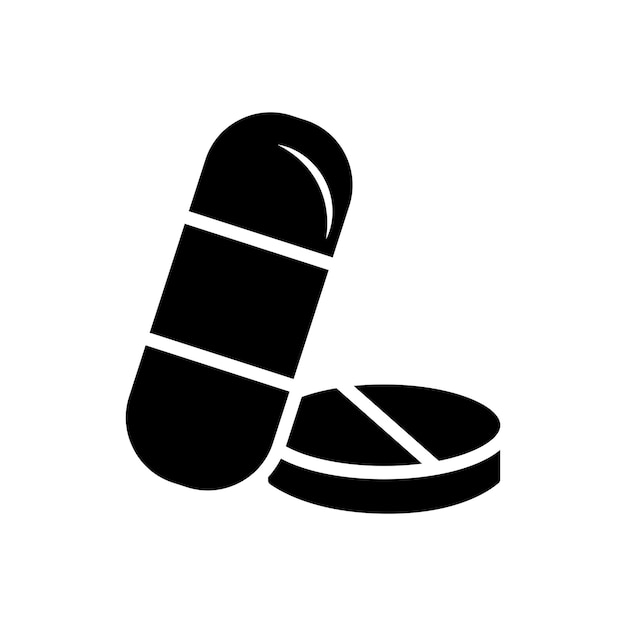 pillen capsule icon vector sjabloon logo trendy collectie plat ontwerp