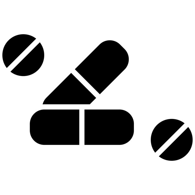 Vector pillen en tabletten vector illustratie stijl