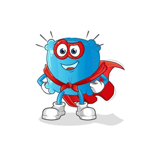 Pillow heroes vector. cartoon character