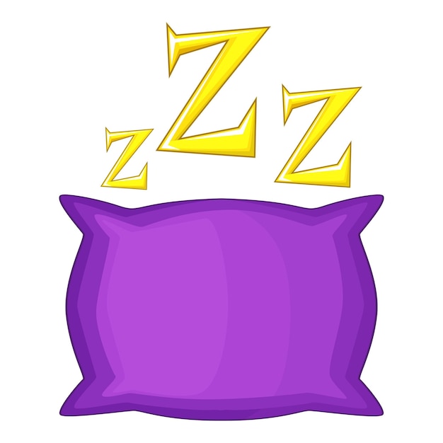 Vector pillow icon cartoon illustration of pillow vector icon for web